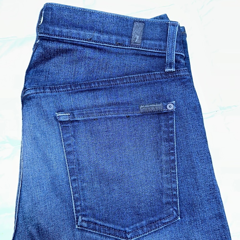 7 for all Mankind jeans waist 31, inseam as noted in pictures